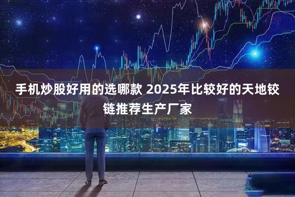 手机炒股好用的选哪款 2025年比较好的天地铰链推荐生产厂家
